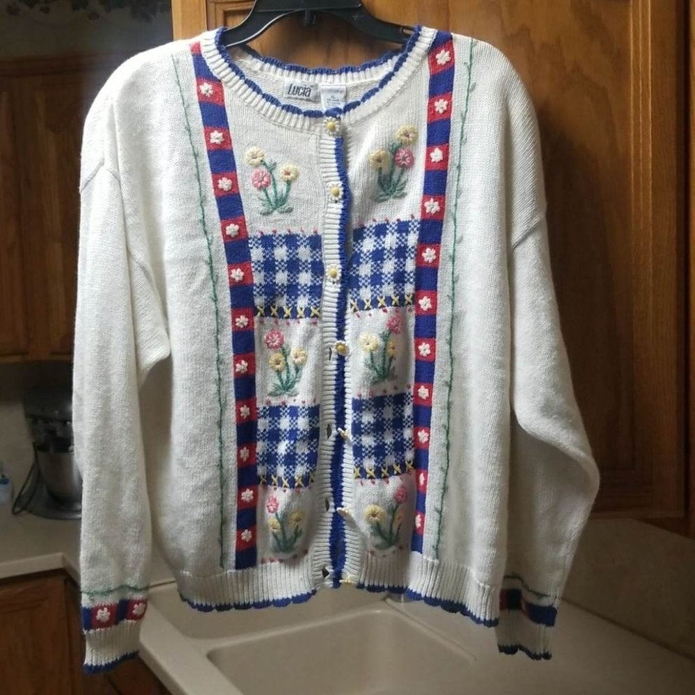 LUCIA   WOMENS  CARDIGAN   SWEATERS SIZE XL